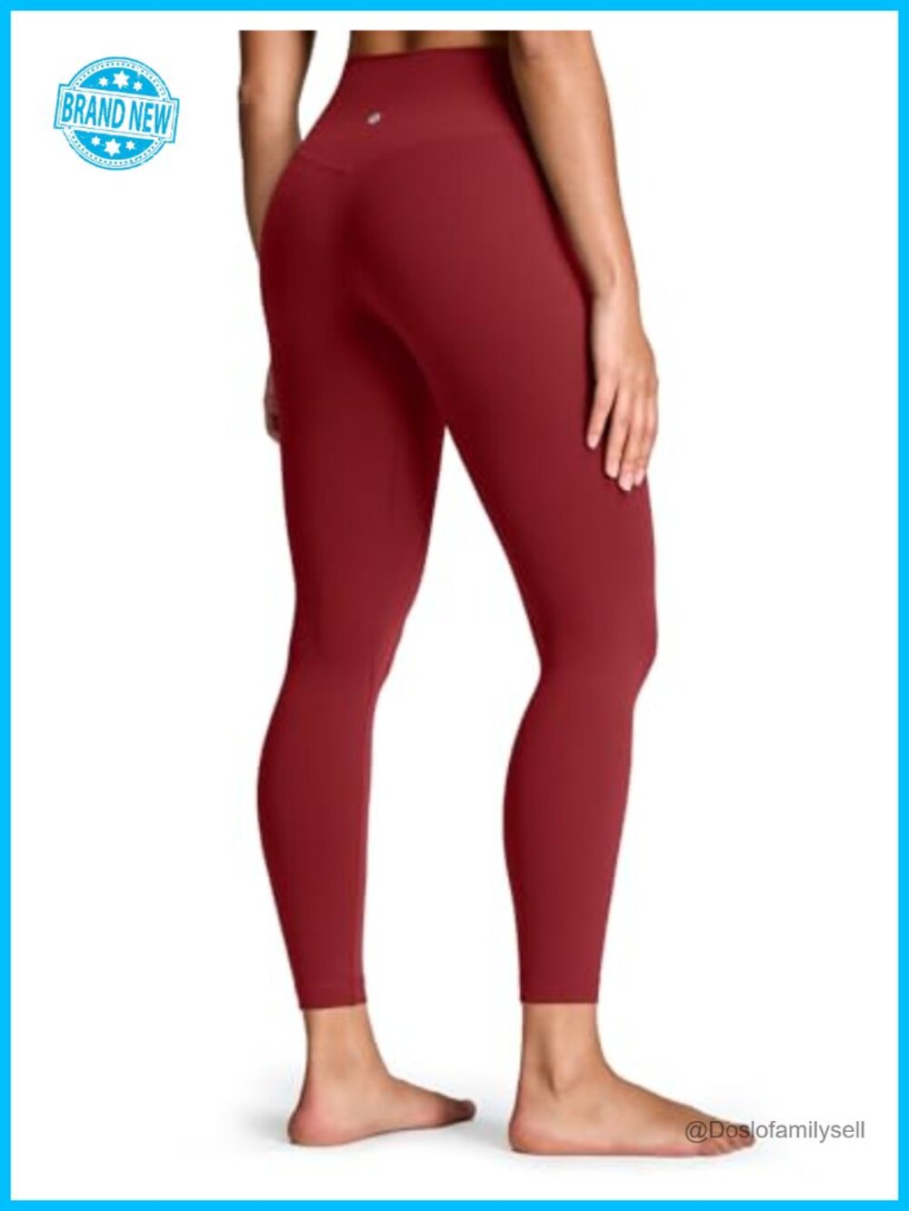 High Rise Yoga Leggings 25 Inch Ankle Length Compression Workout